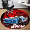 1pc Fast Fusion Office Round Area Rug, Indoor Mat Suitable For Office,Bedroom Living Room Home Decor, Room Deco A0926114