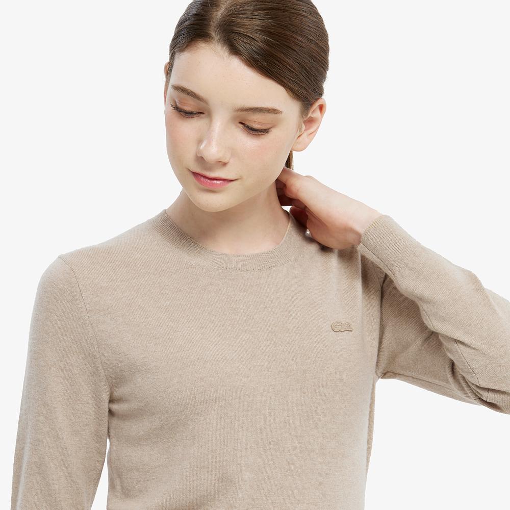 LACOSTE Women'S Basic Crew Neck Sweater Af294E-55N 02S