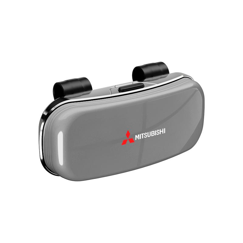 

Car Sun Visor Sunglasses Case Glasses Holder For Mitsubishi Lancer Ralliart ASX Mirage Pajero Xpander Attrage L200 Eclipse Cross серый