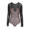 Swimsuit Women's Sexy Pure Desire Long-sleeved Blouse Covering Belly One-piece Set Of Hot Vacation