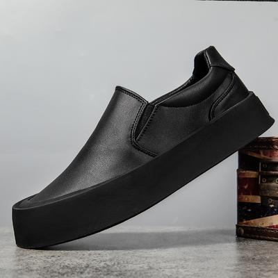 Fashion Leather Casual Shoes Elegantes Formal Men's Loafers Moccasins Breathable Slip On Male Boat Shoes Leisure Walk Moccasins