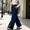 Women's High Waisted Wide Leg Loose Fit Lined Pants for Running Casual Wear