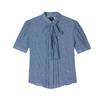 Levis Standard Trendy Versatile Comfortable Denim Short Sleeve Shirt Women Shirts 005T3-0000