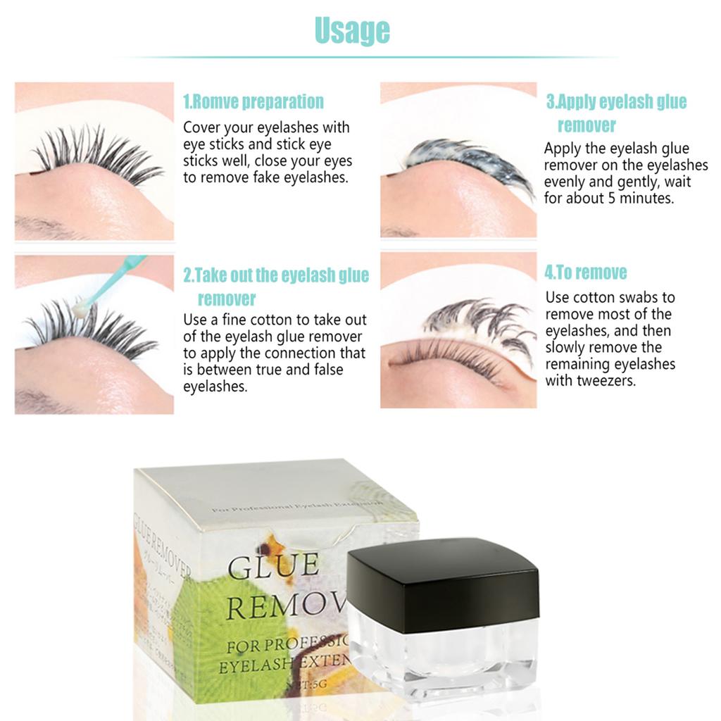 Eyelash Extension Remover Lash Glue Adhesive Gel Removing Cream Makeup Cosmetic Accessory