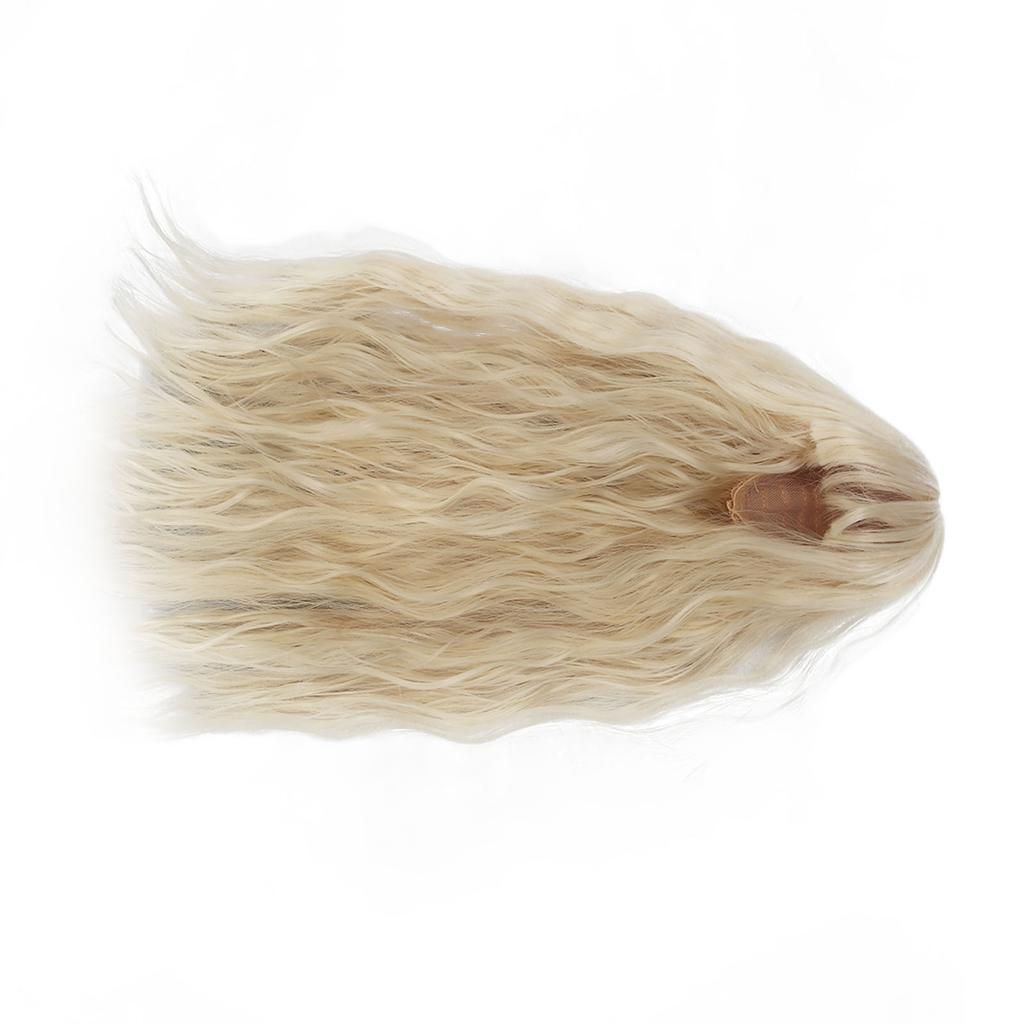 Doll Hair Wig High Temperature Wire Hair 1Celsius3 Wavy Doll Replacement Wig for 8.3‑9.4in Doll