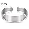 Lady Magnetic Ring Adjustable Opening Design Polished Smooth Electroplated Alloy Simple Style Finger Jewelry for Party Daily Life Date