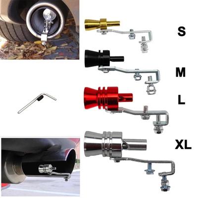 Universal Turbo Sound Exhaust Muffler Pipe Whistle Προσομοιωτής αλουμινίου Sound Pipe Εξάτμιση αυτοκινήτου μοτοσικλέτας S/M