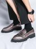 Codzienne męskie mokasyny styl imprezowy gentleman klub nocny fryzjer Gruba podeszwa skórzane buty dla dorosłych 37-46 Duże rozmiary Nowe