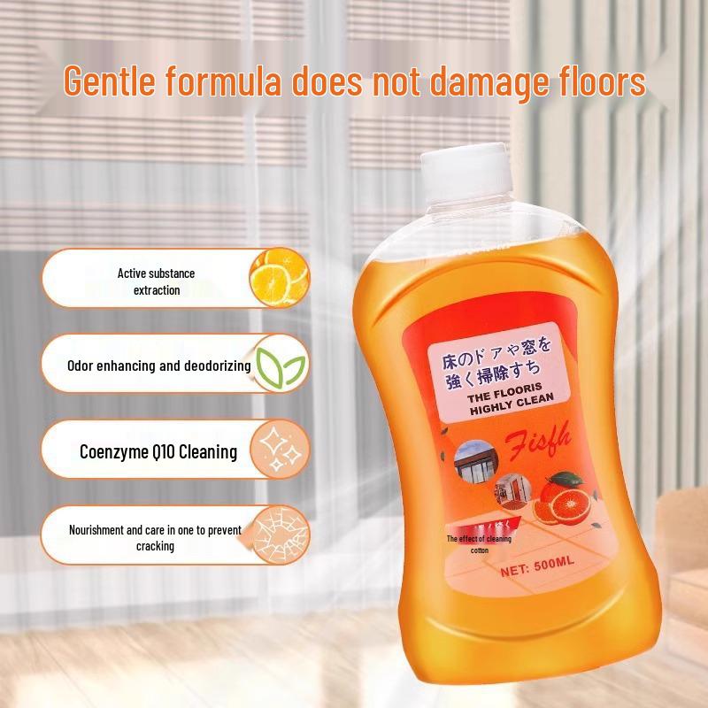 Lemon Scent Floor Cleaner: Long-Lasting Foam Detergent for Powerful Stain Removal On Tiles