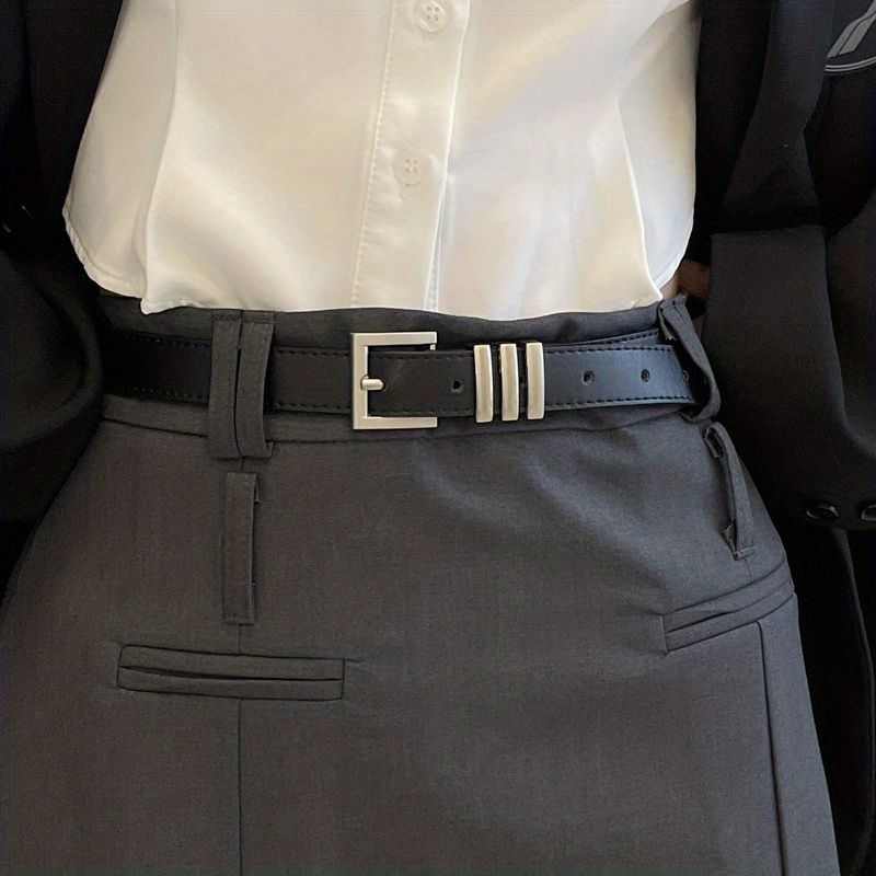 Korean Versatile Style Womens Belt With Elegant Metal Accents For Any Outfit