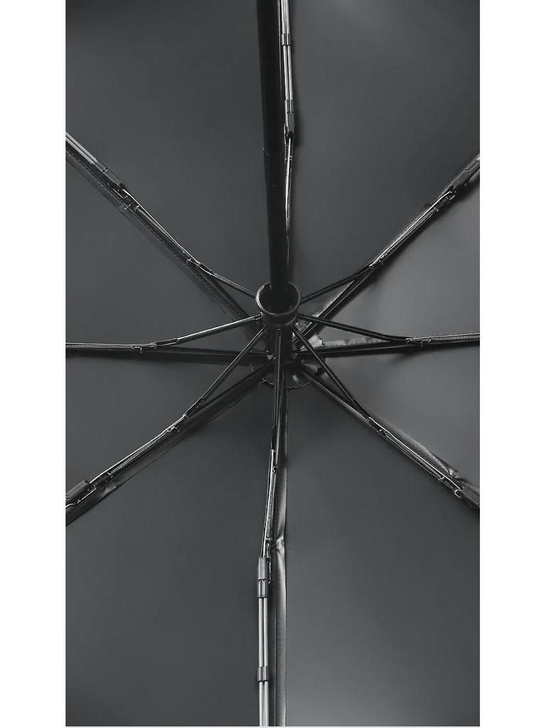 Schwarzer automatischer Sonnen- und Regenschirm mit 32 Knochen – kompakter Sonnenschirm mit doppeltem Verwendungszweck für Damen, ideales Geschäftsgeschenk
