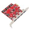 4 Ports 5Gbps USB 3.0 PCI Express Expansion Card for Windows 11 10 for Server 2012 for Linux Built in Self Powered