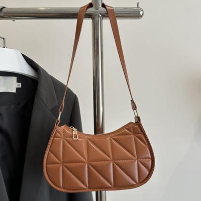 Retro Shoulder Bag Women Zipper Closure Shoulder Small Hobo Handbag Purse for Phone