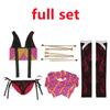 Anime Demon Slayer Kimetsu No Yaiba Daki Cosplay Costume Headwear Sexy Uniform Girls Women Halloween Carnival Clothes