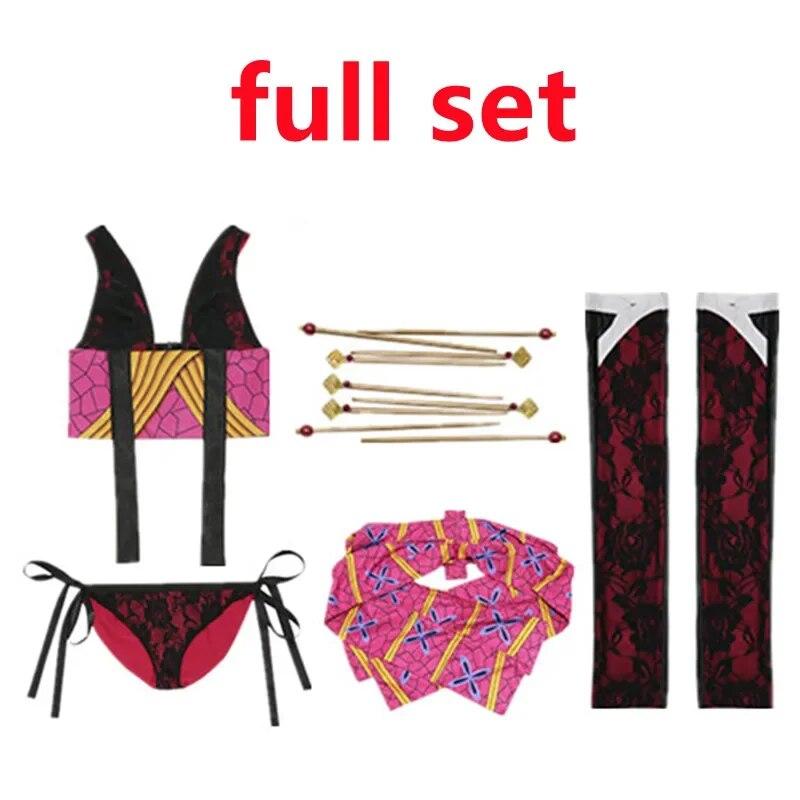 Anime Demon Slayer Kimetsu No Yaiba Daki Cosplay Costume Headwear Sexy Uniform Girls Women Halloween Carnival Clothes