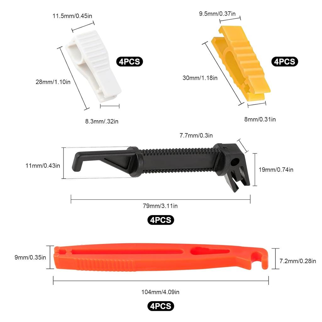 16 Pcs Fuse Puller Tool, Mini Plastic Fuse Removal Tools, Car Fuse Puller Extraction Tools, Car Fuse Pull-Out Tools for Automotive Car Boat