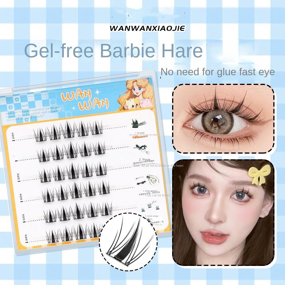 

DIY Adhesive False Eyelashes Makeup False Eyelash Clusters Grafting Lashes Little Hare