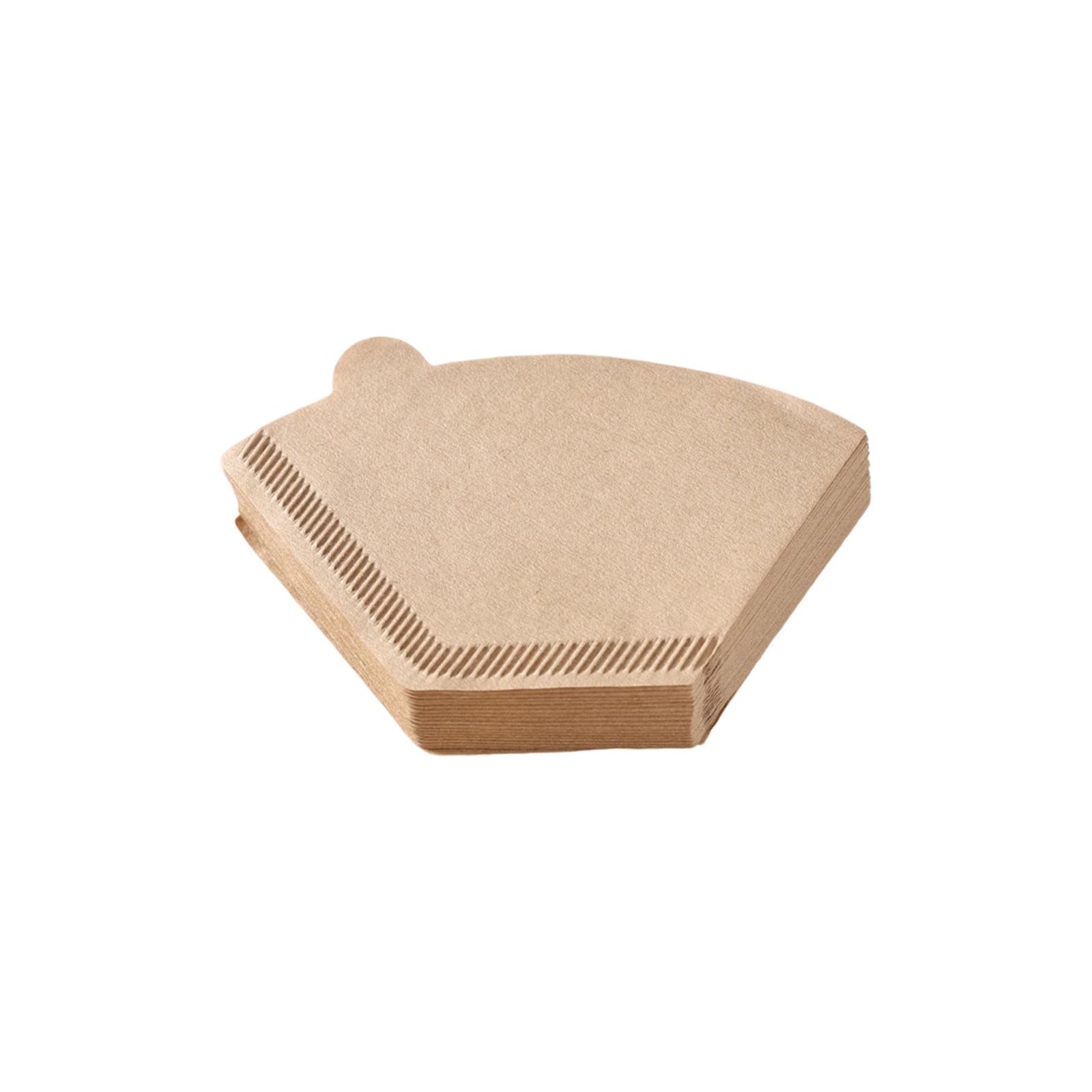 Natural Unbleached Coffee Filter Paper Disposable Filters For Drip Coffee One Size