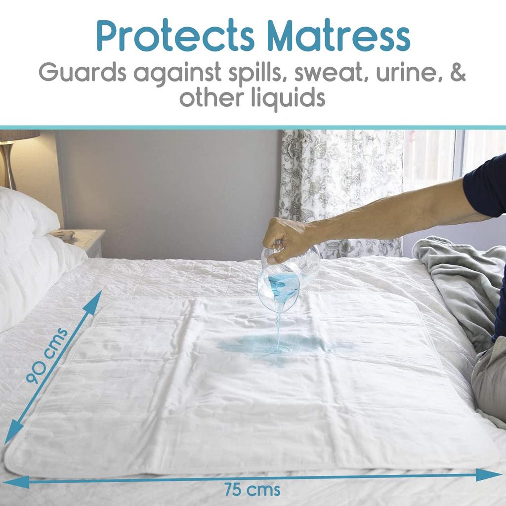 Kosmocare Reusable Underpad Washable Incontinence Bed Pad Overnight Sheet, Underpad Mattress Protection for Baby, Elderly & Patient Care- (Brushe
