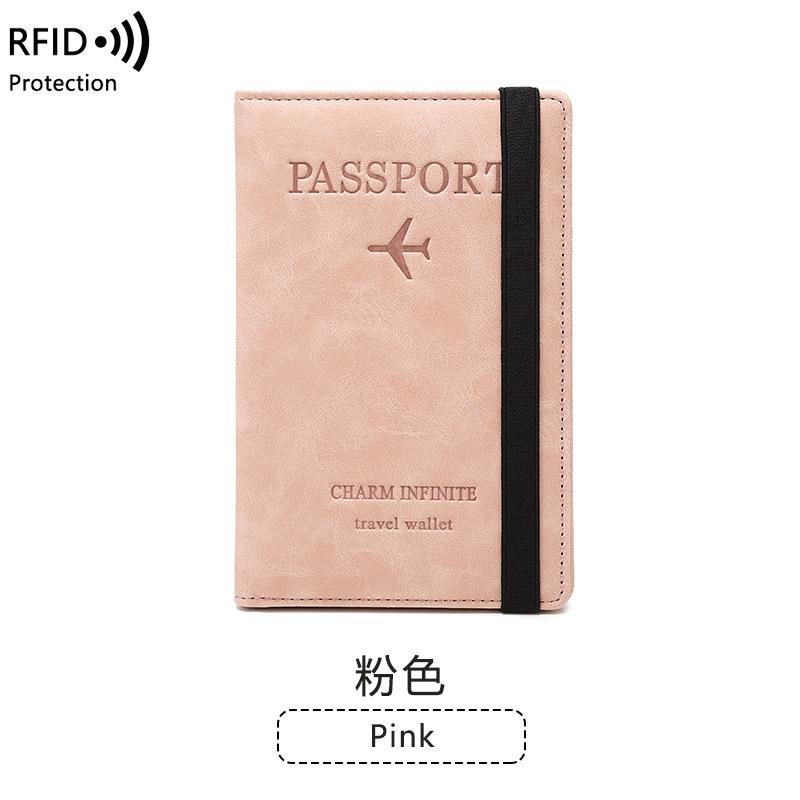 Reisepass-Tasche Neue Reise-Reisepasshülle Kartenfach Multifunktionale Dokumententasche Entmagnetisierungs-Reisepasshalter