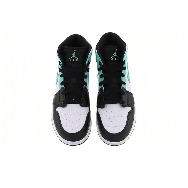 Air Jordan 1 Mid GS Tropical Twist White Black Green 554725-132