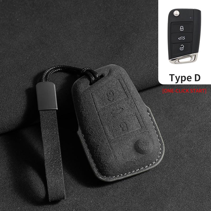 

Suede Cars Flip Key Case Cover For Vw Volkswagen Dasauto Passat Tayron Sagitar Tiguan Teramont Cc Golf Bora Tavendor Accessories
