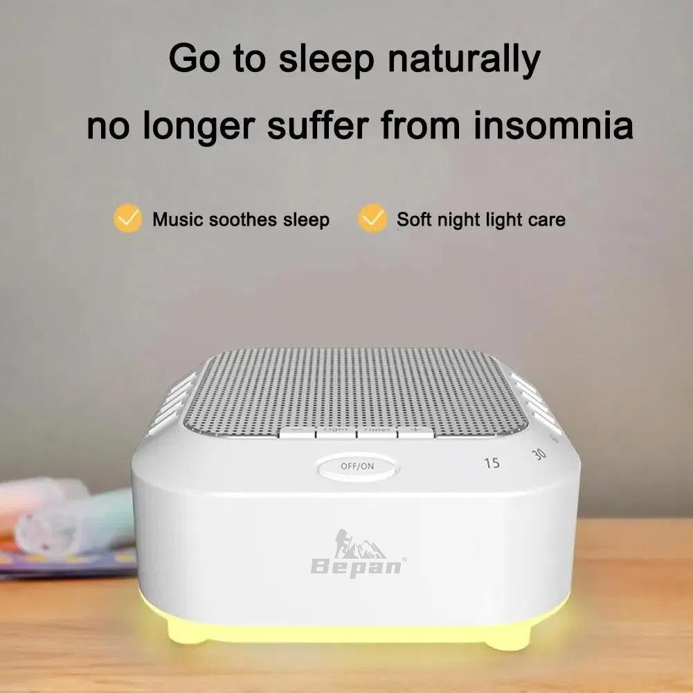 White Noise Sound Machine 28 Solfeggio Frequencies Rechargeable Portable Baby Sleep Machine Soothing Sounds Sleep Therapy Sound