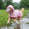 Windproof Waterproof Dog Coat With D-ring Pet Poncho All Weather Dog Rain Cloak  Rainy Day