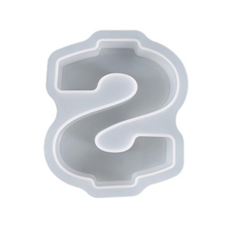 

Upgraded Number Molds for Resin Numerals Silicone Molds Cute Heart Dollar Sign Fitting for Epoxy Resin Art Letter Resin 1