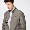 Shanshan Men's Embroidered Business Casual Stand Collar Jacket