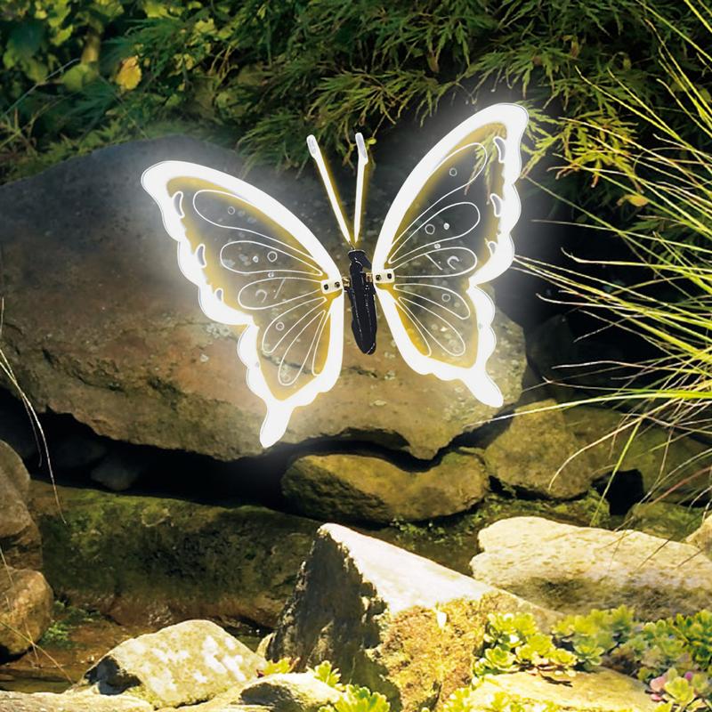 Lumini de Grădină Fluturi Decorațiuni de Exterior Fluture Impermeabile Felinar Mobil Fluturând Realist Pentru Gard Cale Terasă