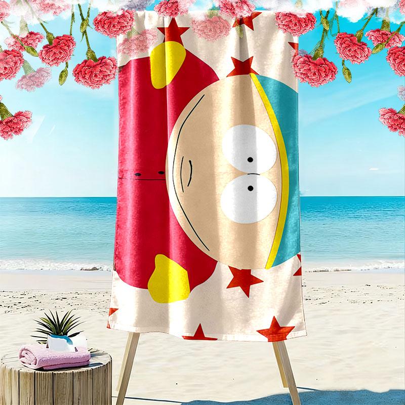 Eric Cartman Print Beach Towel, Large Soft Quick Dry Towel for Beach Camping Swimming