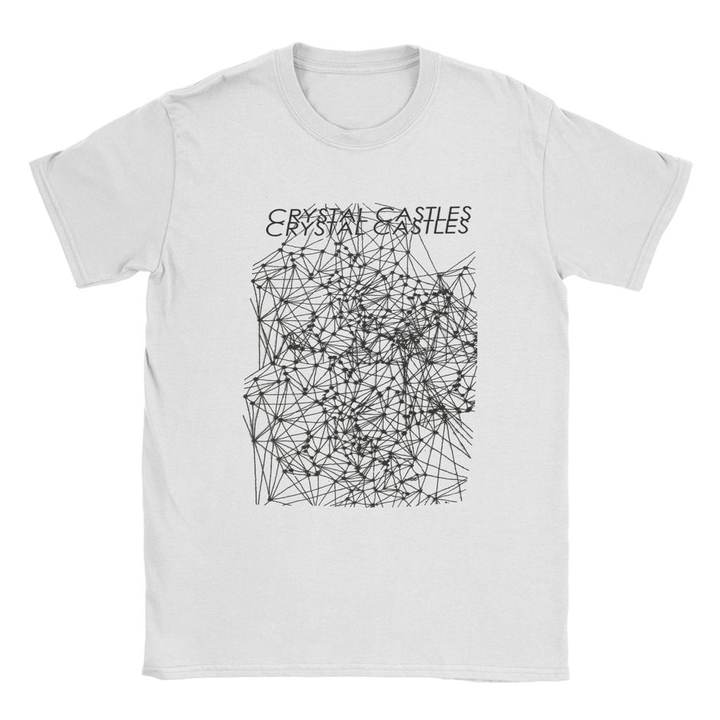 Camisetas Gráficas Unisex Crystal Castles Ropa de Música Electrónica Celestica Estilo Minimalista Camisetas de Manga Corta con Cuello Redondo Camiseta