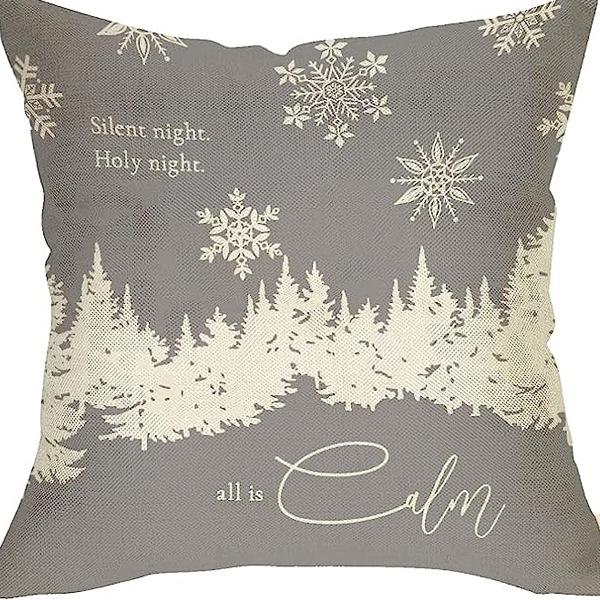 Nordic Christmas Snowman Pillowcase Linen Sofa Cushion Pillowcase New Style Christmas Pillowcase