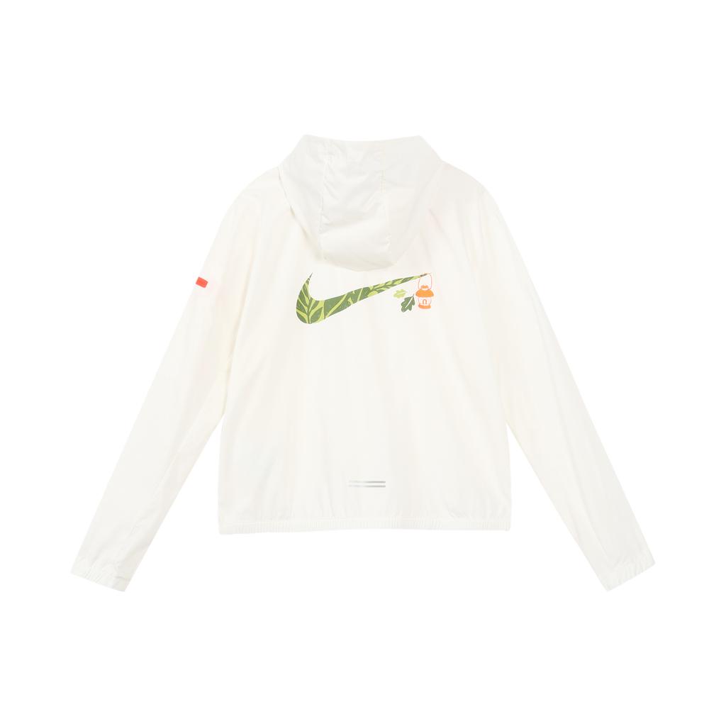 New Nike SS23 Women'ss Letter Logo Hooded Jacket White FN3710-133
