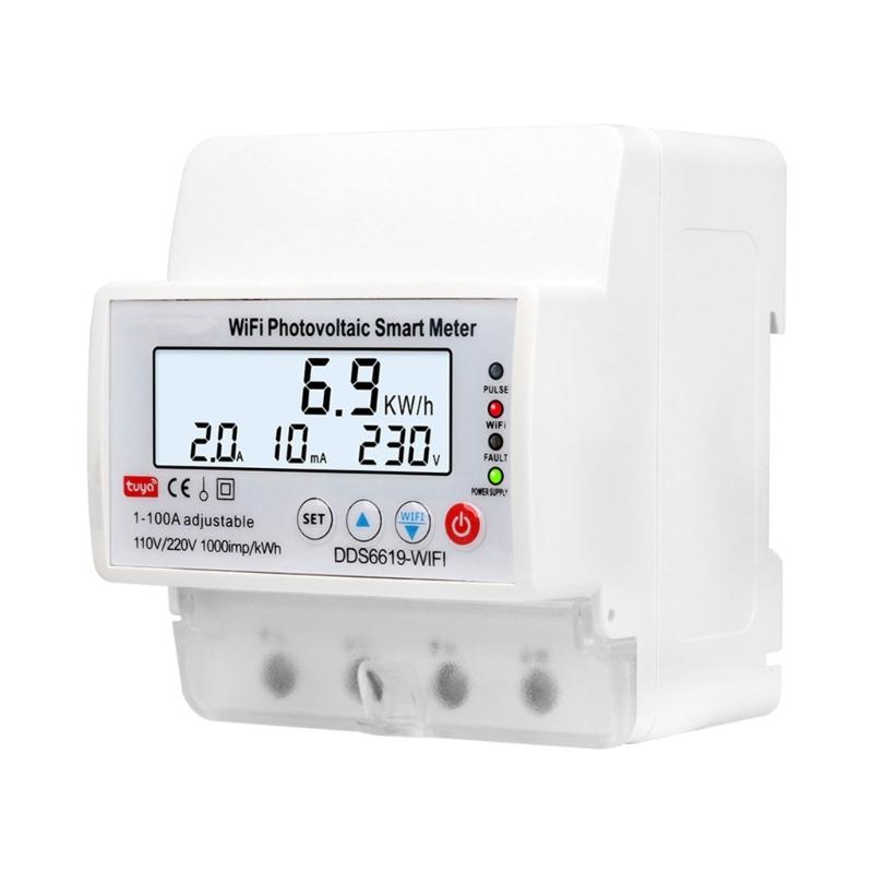 WIFI Intelligent Photovoltaic Meter Breaker Timers Solar Bidirectional Hour Meter Electronic Appliances Remote Controller