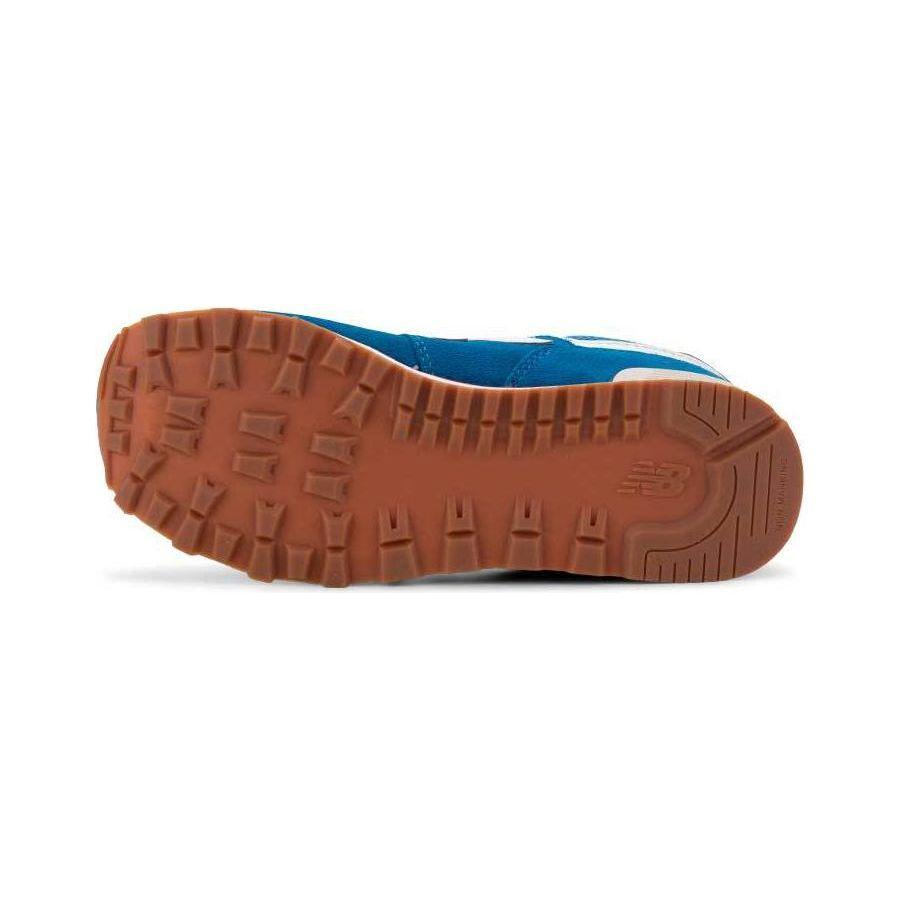 New Balance Nb 574 Color Block Sports Low Top Kids Running Shoes Kids Running Shoes Cerulean-Blue PC574HC2