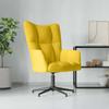 Vidaxl Armchair, Mustard Yellow, Upholstered In Velvet