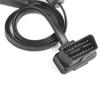 AA92-60CM Long OBD2 16Pin With Switch Extension Cable Flat Wire Adapter Auto 1 Male To 2 Female OBD 16 Pin Convert Plug