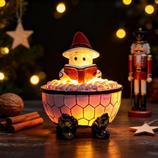 Ghost Bubble Bath Lamp USB Powered Cute Ghost Night Light Halloween Ghost Nightlight Bedroom Christmas Party Decor