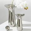 Nordic Modern Style Handmade Electroplated Vase Home Hotel Dining Table Decoration Ornament Housewarming Gift Aesthetic Design
