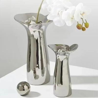 Nordischer moderner Stil handgefertigte galvanisierte Vase Heim Hotel Esstisch Dekoration Schmuck Einweihungsgeschenk ästhetisches Design
