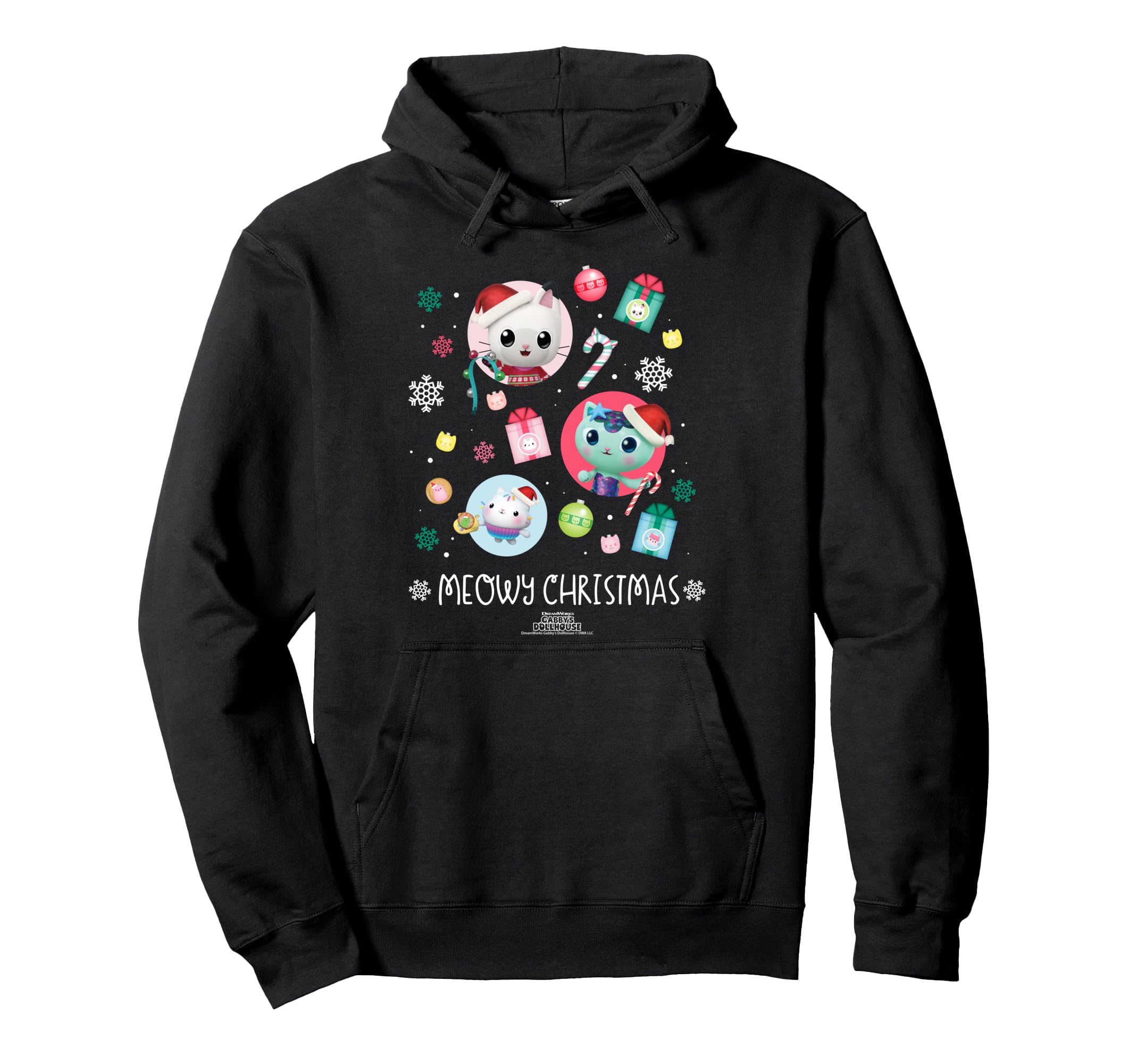 

DreamWorks Gabby s Dollhouse Meowy Christmas Bubbles Hoodie