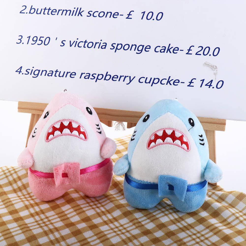 

Keychain Shark Plush Toy Blue Shark Plush Keychains Shark Plush Keyring Blue Shark Plush Pendant синій