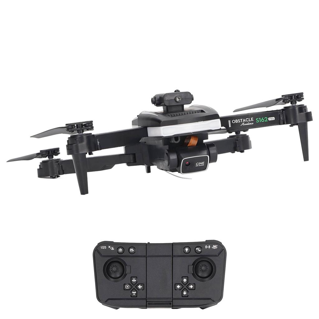 S162 RC Drone Obstacle Avoidance WIFI Drone Remote Control Quadcopter with 4K HD Dual Camera LED