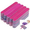 CR Store 100Pcs Double-Sided Disposable Nail Home Beauty Salon File Emery Shaping