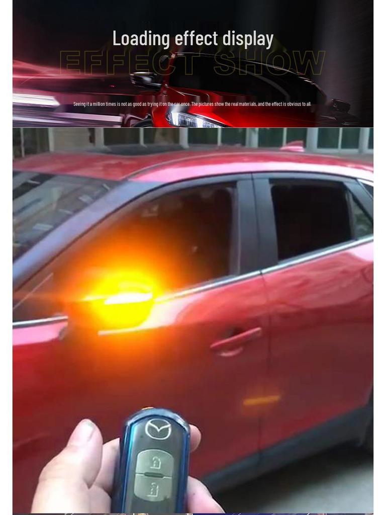 Mazda CX-3 Rearview Mirror Sequential Turn Signal & Blue Daytime Running Light