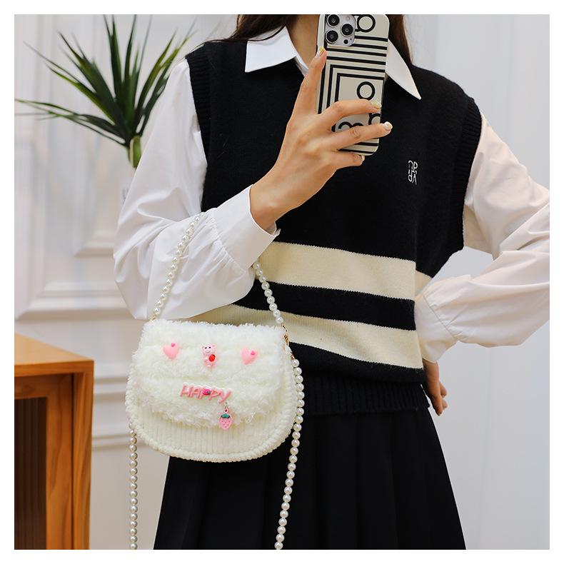 Handmade Knitted Cat & Dog Crossbody Bag DIY Kit - Plush Gift for Girlfriend