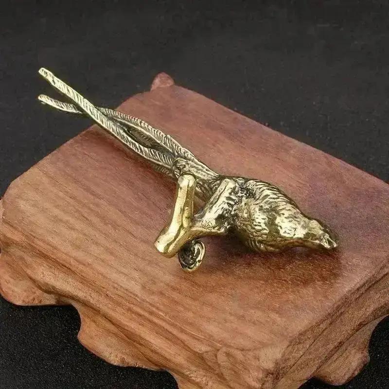 Messing Langschwanzfasan Ornamente, Metallvogel Ornamente Desktop Dekorative Handarbeiten Heimdekoration Vogelhandwerk Kleine Geschenke