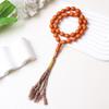 Handheld 45-Bead Muslim Rosary Tassel Bracelet - Middle Eastern Islamic Prayer Jewelry